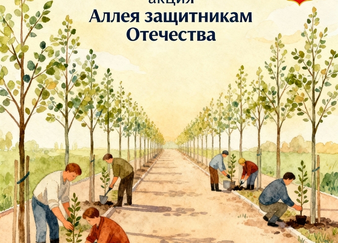 Социально-экологическая акция "Аллея защитникам отечества"